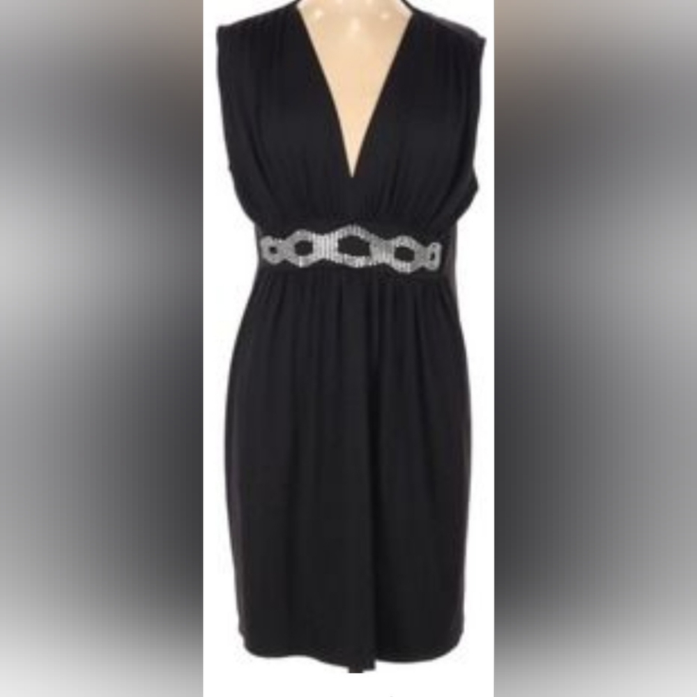 White House Black Market Black Tunic Top Or Dress XS - Picture 5 of 5